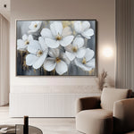 Floral 792 Canvas Art 60 x 40 cm / Black