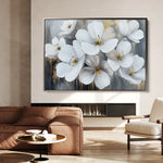 Floral 792 Canvas Art 60 x 40 cm / Black