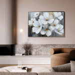 Floral 792 Canvas Art 60 x 40 cm / Black