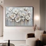 Floral 793 Canvas Art 60 x 40 cm / Black