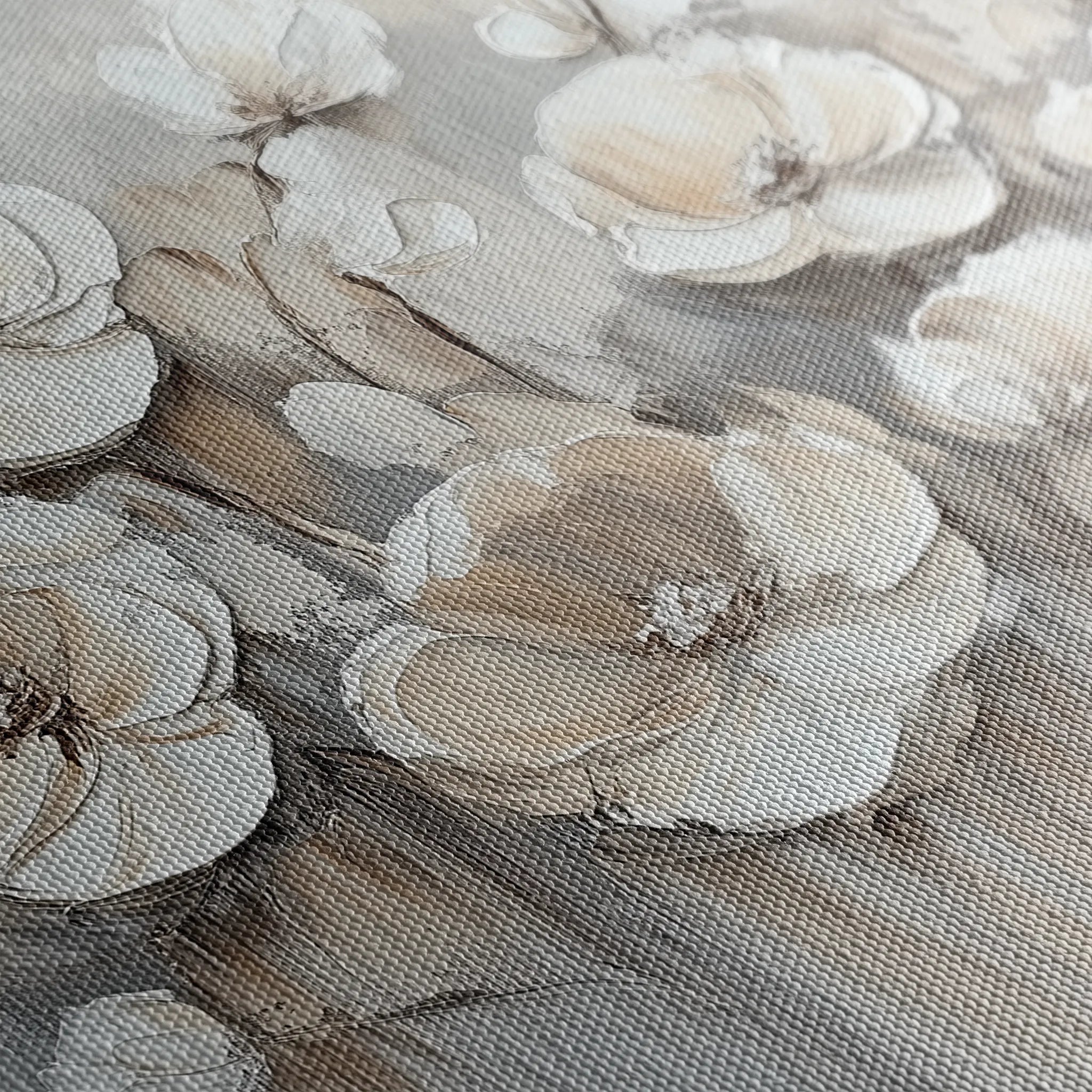 Floral 793 Canvas Art 60 x 40 cm / Black