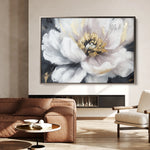 Floral 794 Canvas Art 60 x 40 cm / Black