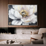 Floral 794 Canvas Art 60 x 40 cm / Black