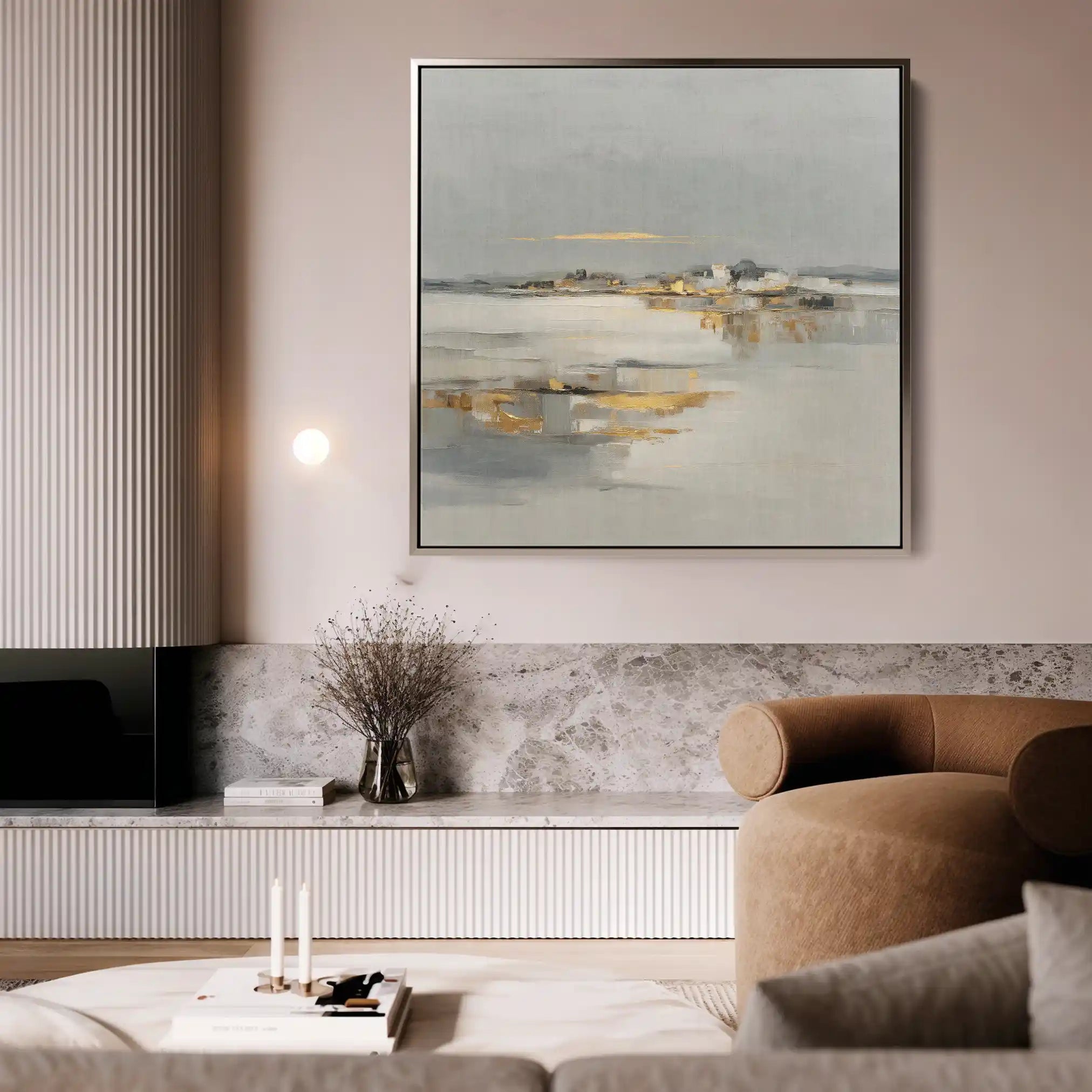 Abstract 795 Canvas Art 60 x 60 cm / Black