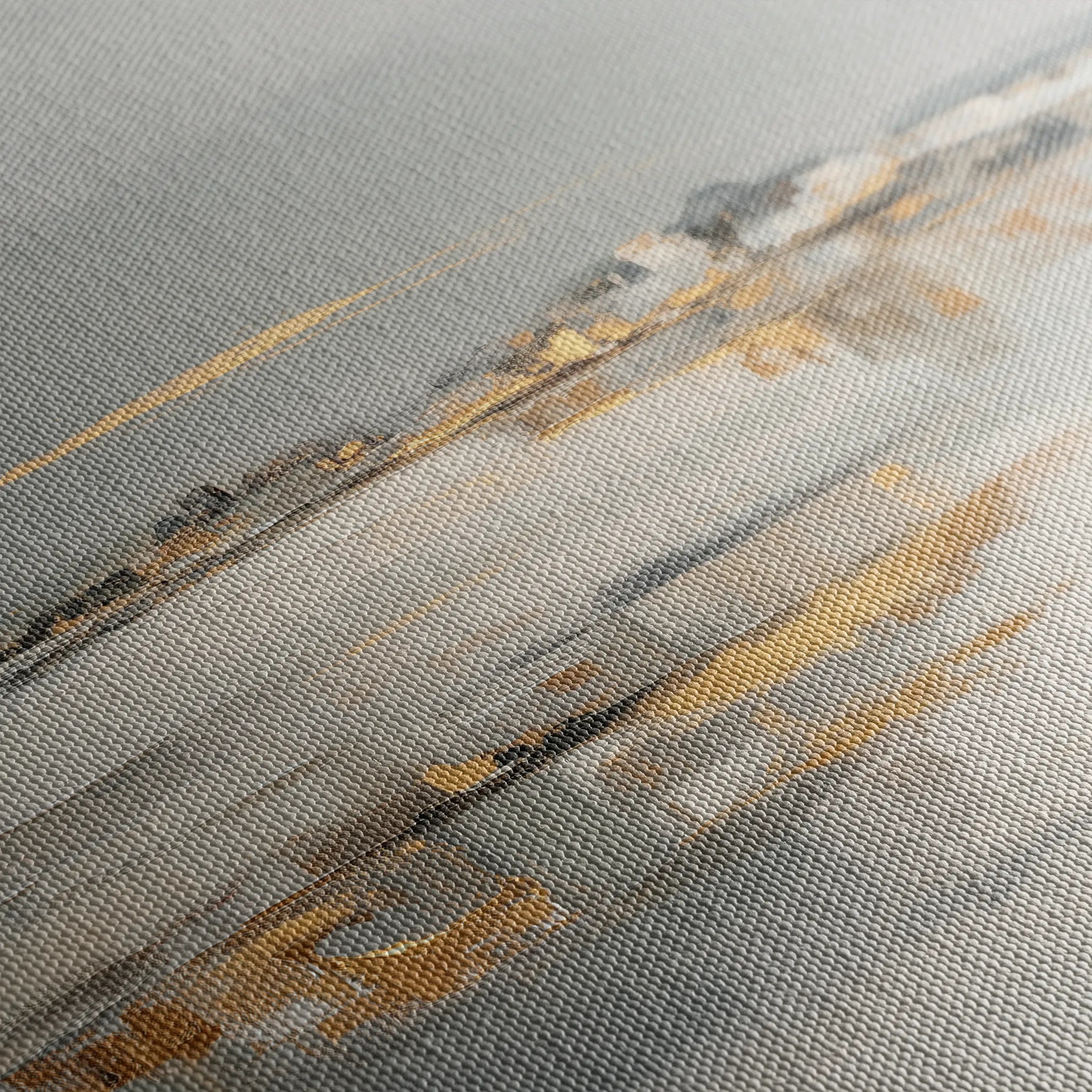 Abstract 795 Canvas Art 60 x 60 cm / Black