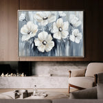 Floral 795 Canvas Art 60 x 40 cm / Black