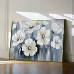 Floral 795 Canvas Art 60 x 40 cm / Black