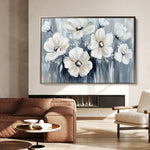 Floral 795 Canvas Art 60 x 40 cm / Black
