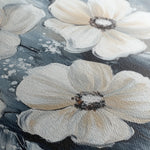 Floral 795 Canvas Art 60 x 40 cm / Black