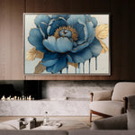 Floral 796 Canvas Art 60 x 40 cm / Black