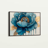 Floral 796 Canvas Art 60 x 40 cm / Black
