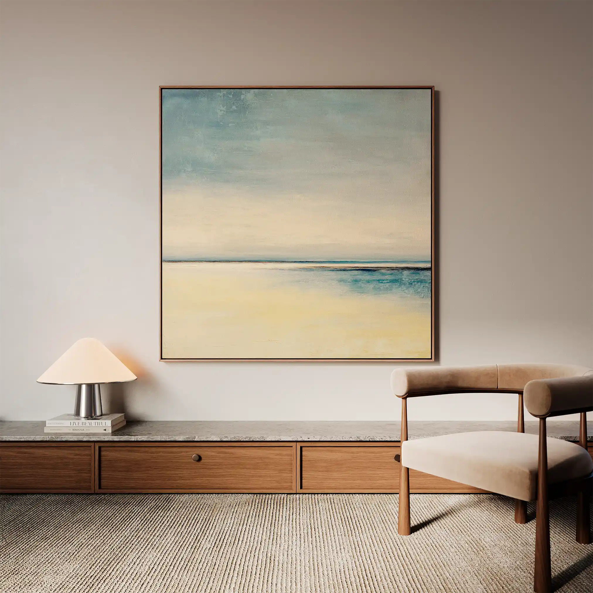 Abstract 797 Canvas Art 60 x 60 cm / Black