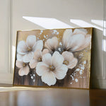 Floral 797 Canvas Art 60 x 40 cm / Black