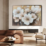 Floral 797 Canvas Art 60 x 40 cm / Black