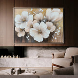 Floral 797 Canvas Art 60 x 40 cm / Black