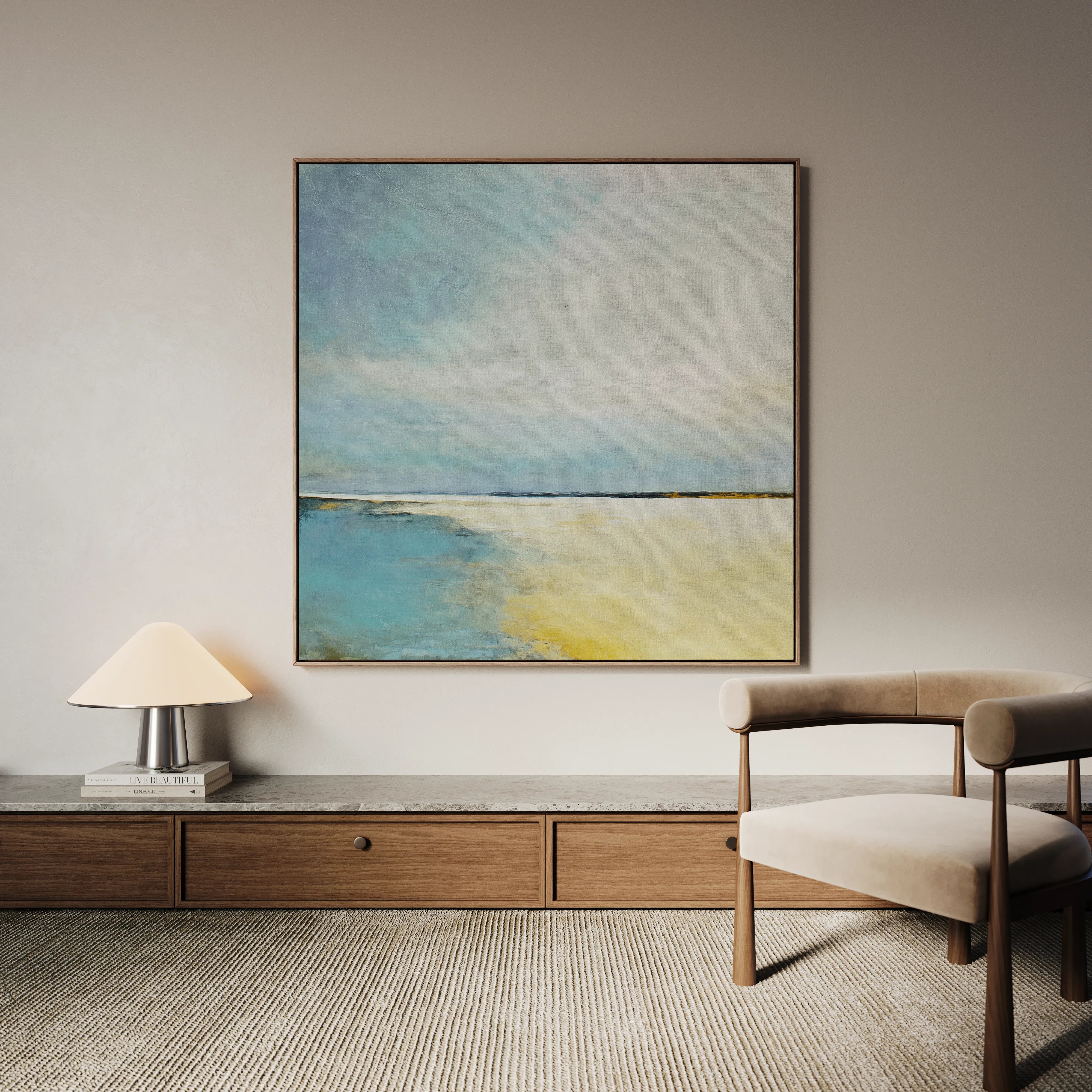 Abstract 798 Canvas Art 60 x 60 cm / Black
