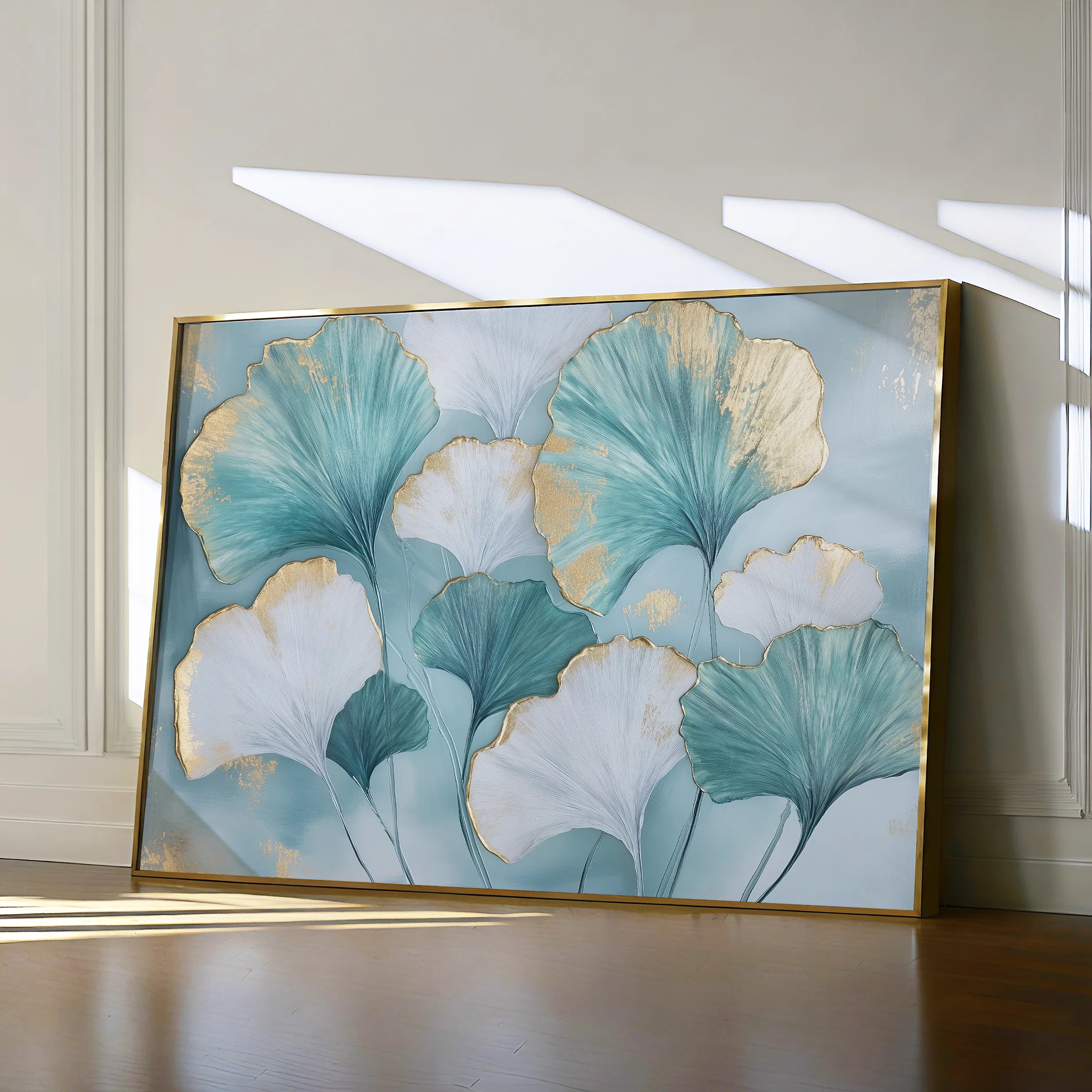 Floral 798 Canvas Art 60 x 40 cm / Black