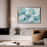 Floral 798 Canvas Art 60 x 40 cm / Black