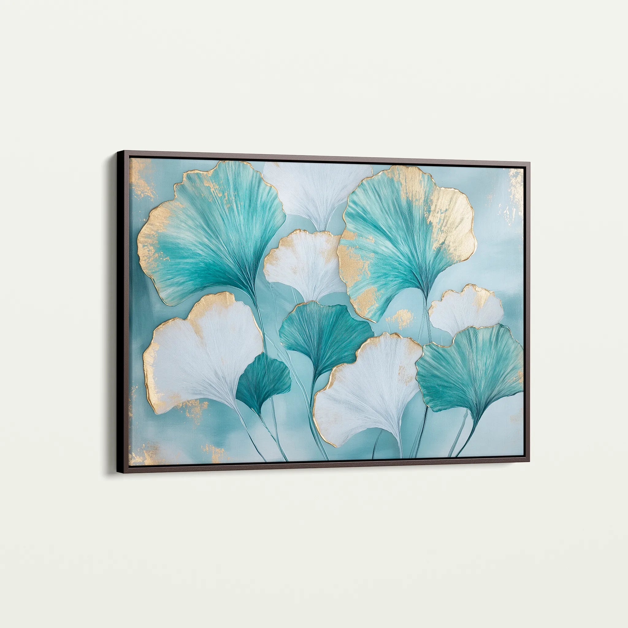 Floral 798 Canvas Art 60 x 40 cm / Black