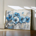 Floral 799 Canvas Art 60 x 40 cm / Black