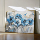 Floral 799 Canvas Art 60 x 40 cm / Black