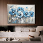 Floral 799 Canvas Art 60 x 40 cm / Black