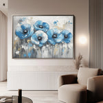 Floral 799 Canvas Art 60 x 40 cm / Black