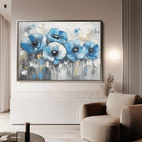 Floral 799 Canvas Art 60 x 40 cm / Black