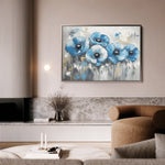 Floral 799 Canvas Art 60 x 40 cm / Black