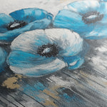 Floral 799 Canvas Art 60 x 40 cm / Black