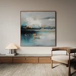Abstract 800 Canvas Art 60 x 60 cm / Black