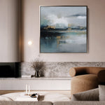Abstract 800 Canvas Art 60 x 60 cm / Black