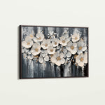 Floral 800 Canvas Art 60 x 40 cm / Black