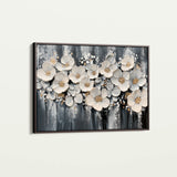 Floral 800 Canvas Art 60 x 40 cm / Black