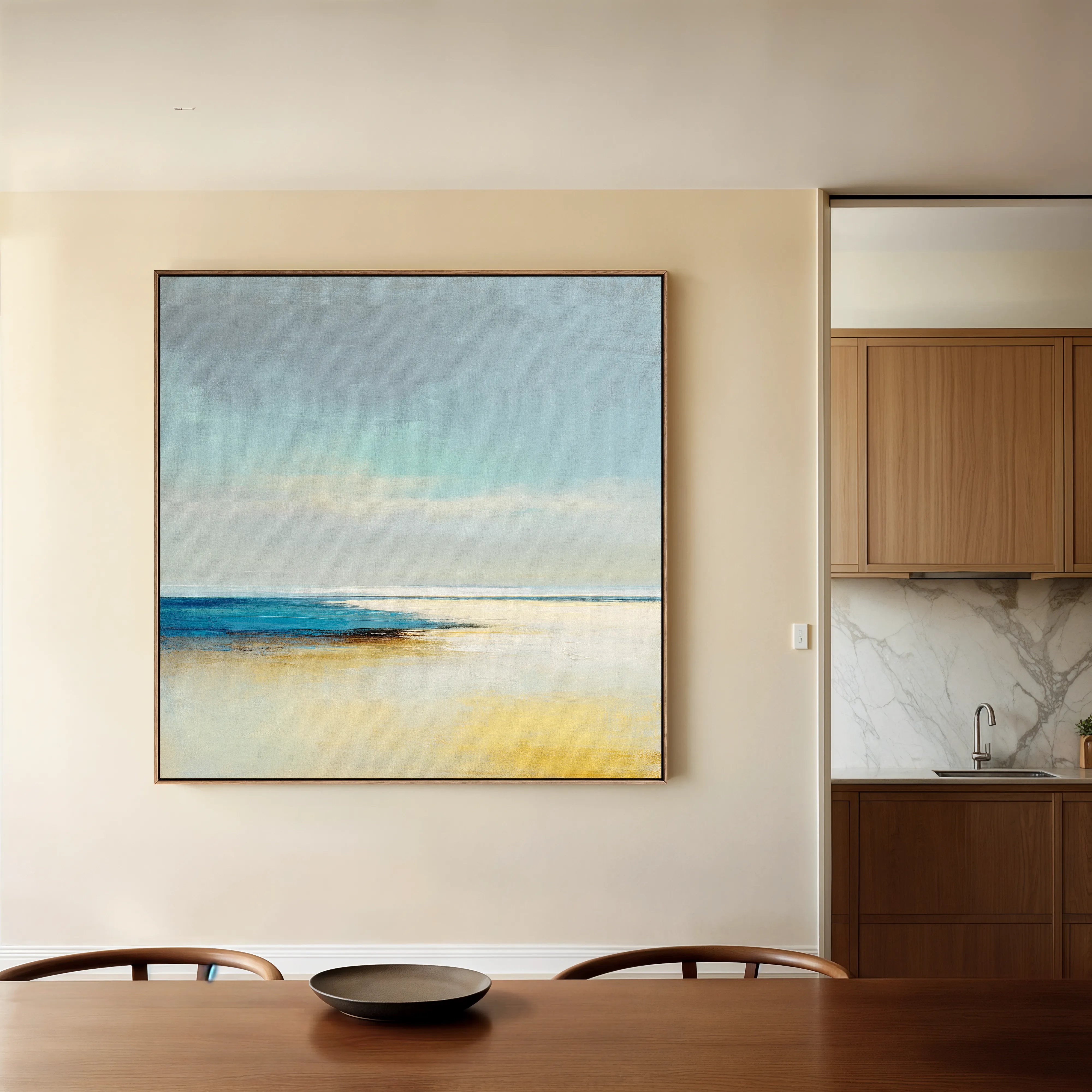 Abstract 801 Canvas Art 60 x 60 cm / Black