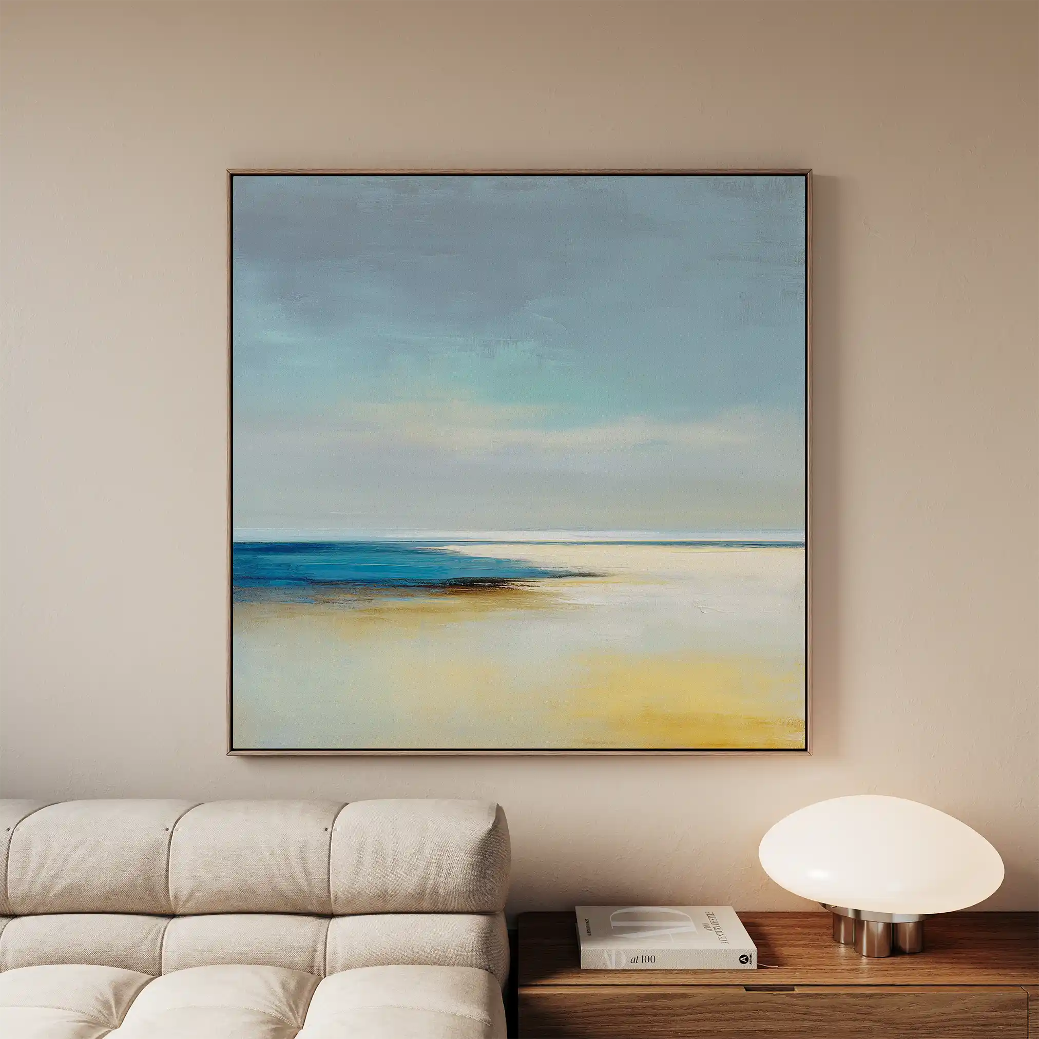 Abstract 801 Canvas Art 60 x 60 cm / Black