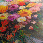 Floral 801 Canvas Art 60 x 40 cm / Black