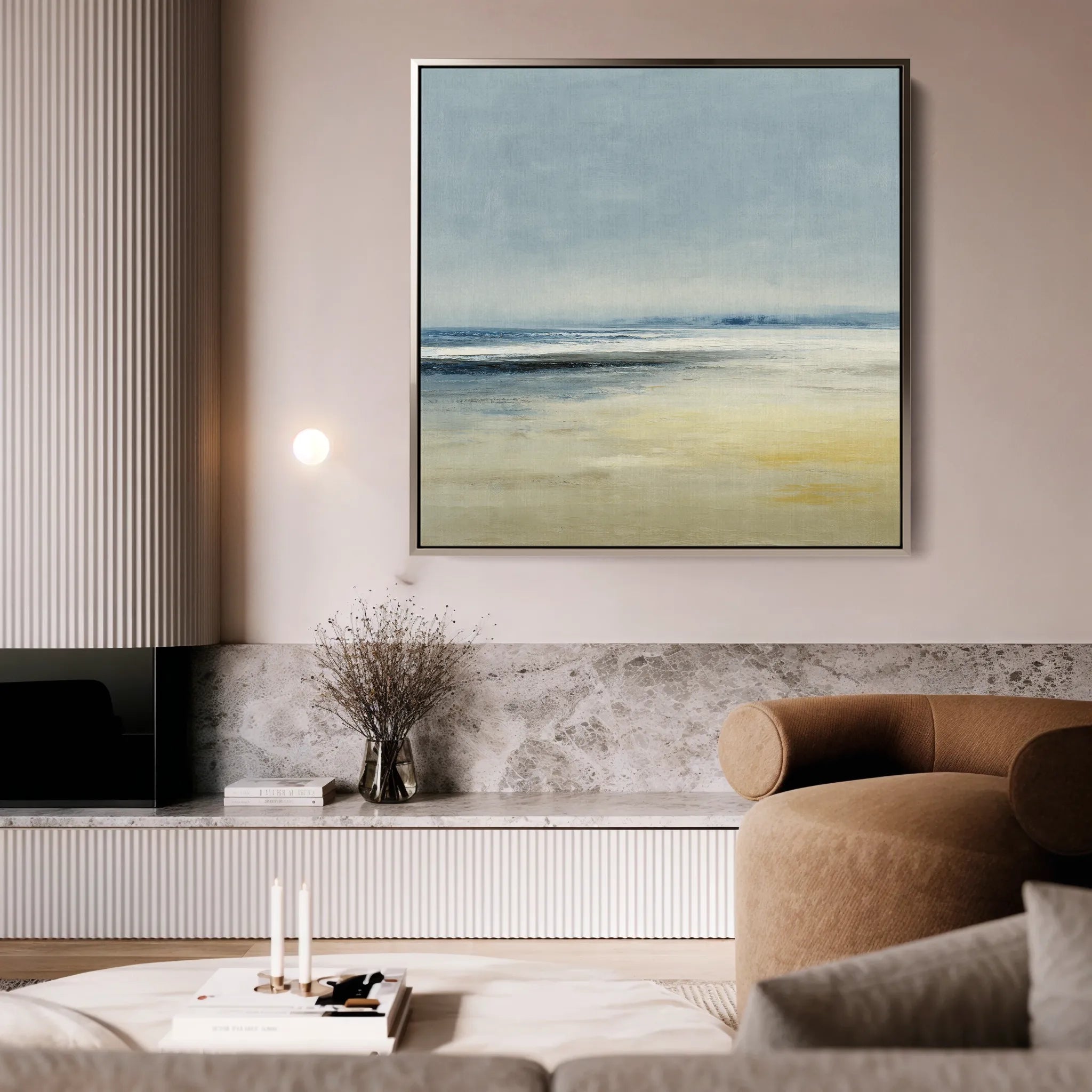 Abstract 802 Canvas Art 60 x 60 cm / Black