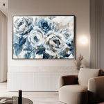 Floral 802 Canvas Art 60 x 40 cm / Black