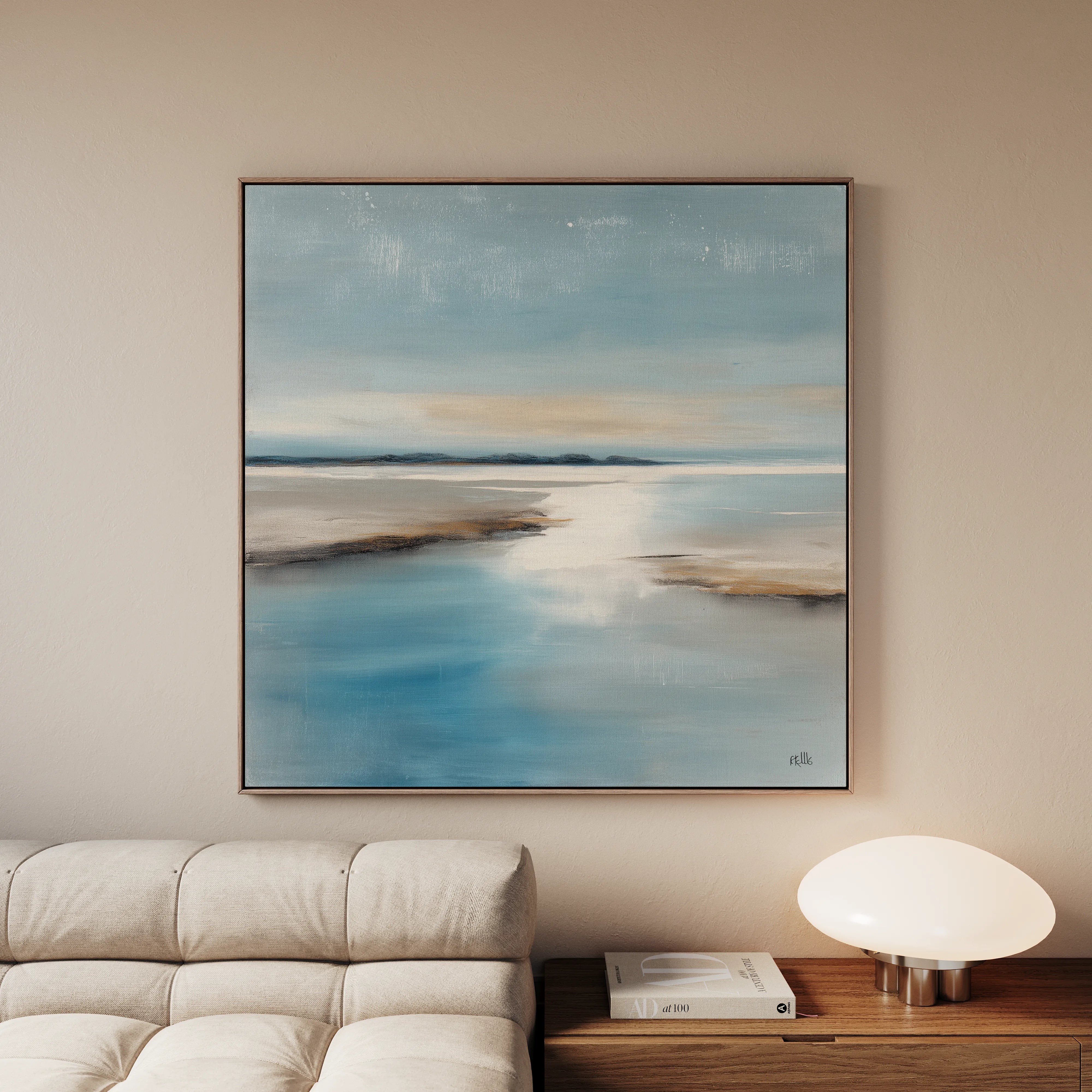 Abstract 803 Canvas Art 60 x 60 cm / Black