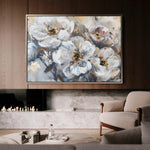 Floral 803 Canvas Art 60 x 40 cm / Black