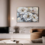 Floral 803 Canvas Art 60 x 40 cm / Black
