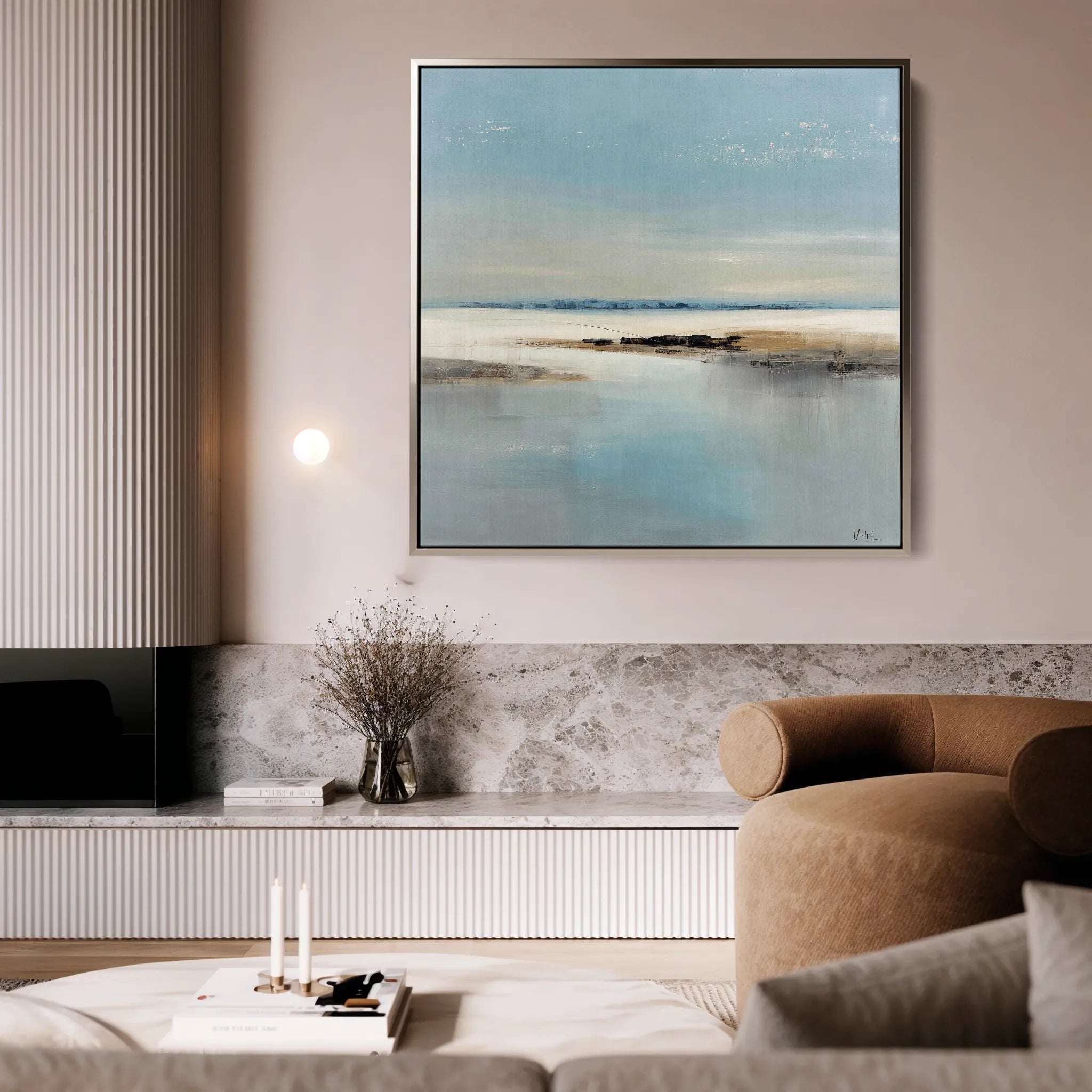 Abstract 804 Canvas Art 60 x 60 cm / Black