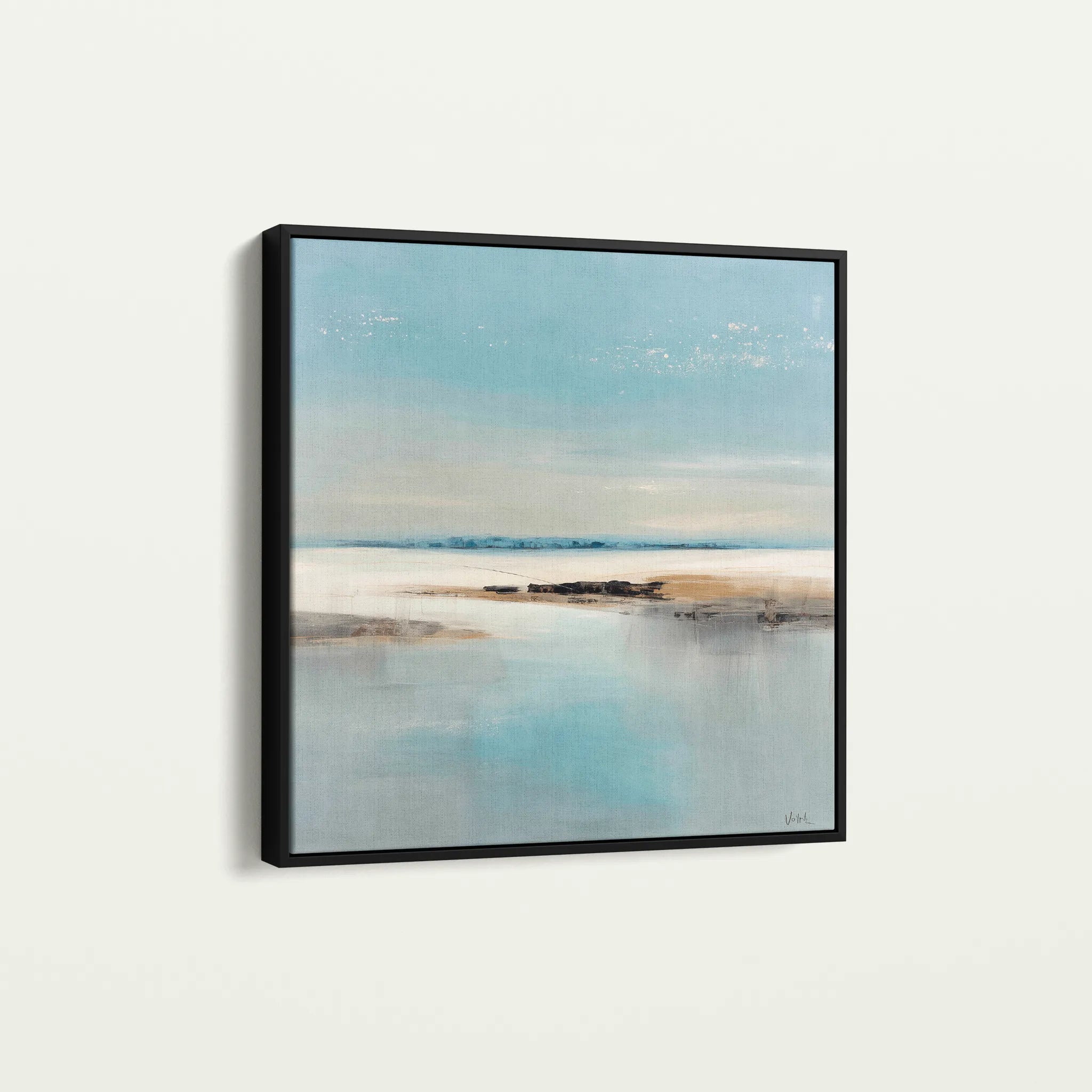 Abstract 804 Canvas Art 60 x 60 cm / Black