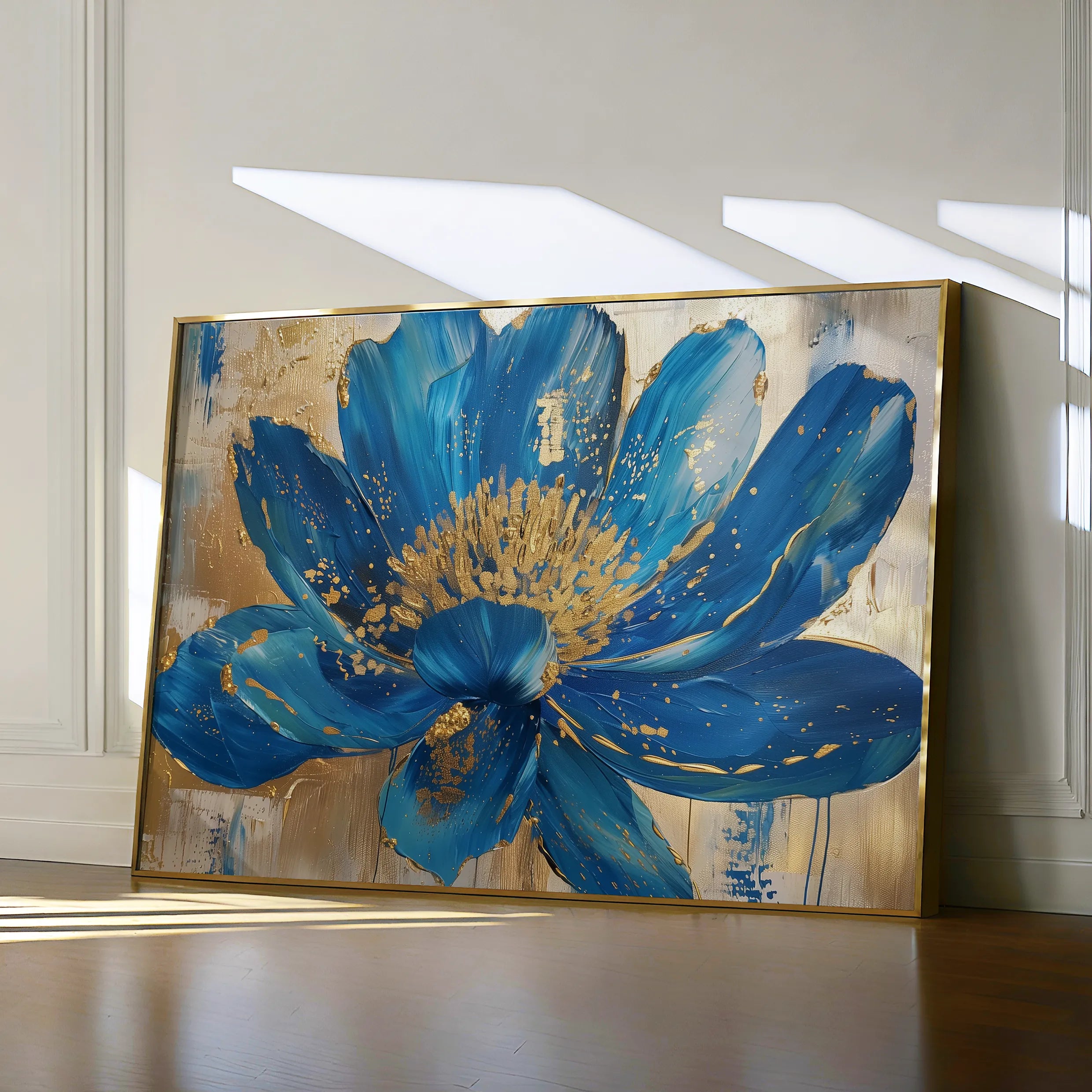 Floral 804 Canvas Art 60 x 40 cm / Black