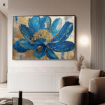 Floral 804 Canvas Art 60 x 40 cm / Black