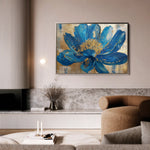 Floral 804 Canvas Art 60 x 40 cm / Black