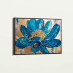Floral 804 Canvas Art 60 x 40 cm / Black