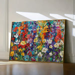 Floral 805 Canvas Art 60 x 40 cm / Black