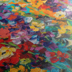 Floral 805 Canvas Art 60 x 40 cm / Black